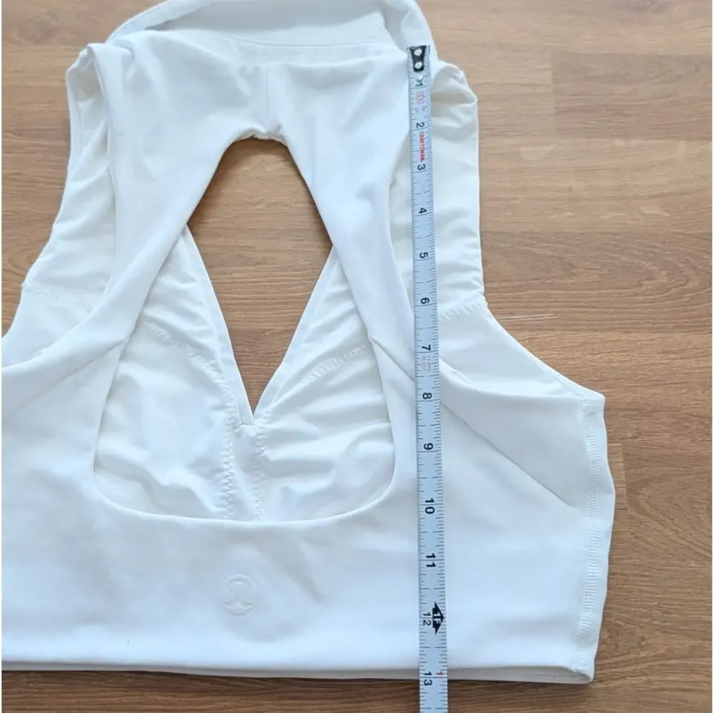 Lululemon W2E71S Collared Tennis Longline Bra Medium Support, B/C Cup Cop Top 8